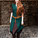 Burgschneider Tunic Meril, lana, verde - Celtic Webmerchant