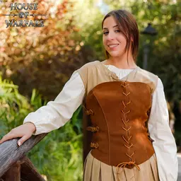 Corset en cuir suédé Alice - Celtic Webmerchant