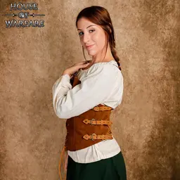 Corset en cuir suédé Alice - Celtic Webmerchant