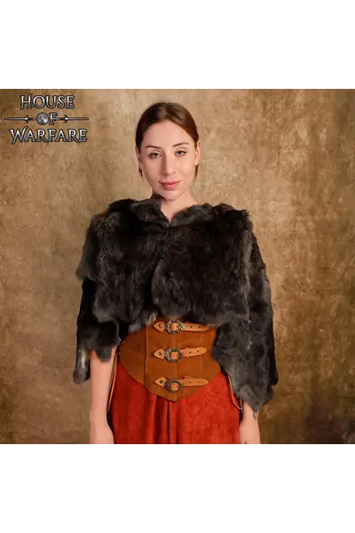 Brown fur hood - Celtic Webmerchant