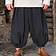 Burgschneider Rusvik Pantalón vikingo Borys, diseño de espiga, negro/gris - Celtic Webmerchant