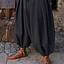 Rusvik Pantalón vikingo Borys, diseño de espiga, negro/gris - Celtic Webmerchant