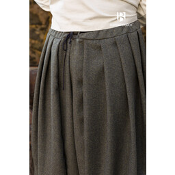 Rusvik Viking trousers Borys, herringbone pattern, olive/grey - Celtic Webmerchant