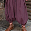 Rusvik Pantalón vikingo Borys, diseño de espiga, burdeos/gris - Celtic Webmerchant