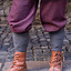 Viking trousers herringbone motif Ivar, burgundy-grey - Celtic Webmerchant