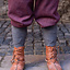 Viking trousers herringbone motif Ivar, burgundy-grey - Celtic Webmerchant