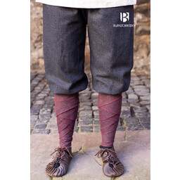 Pantalón vikingo con motivo en espiga Tilda, negro grisáceo - Celtic Webmerchant
