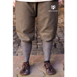 Pantalone vichingo motivo a spina di pesce Tilda, grigio oliva - Celtic Webmerchant