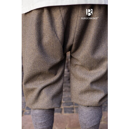 Pantalón vikingo con motivo en espiga Tilda, gris oliva - Celtic Webmerchant