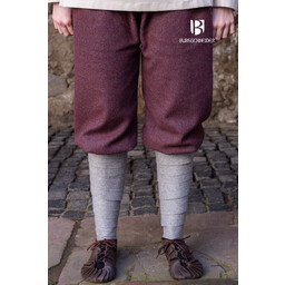 Pantalone vichingo motivo a spina di pesce Tilda, bordeaux-grigio - Celtic Webmerchant