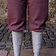 Burgschneider Pantalon Viking à motif de chevrons Tilda, gris bordeaux - Celtic Webmerchant