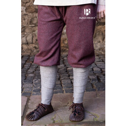 Pantalone vichingo motivo a spina di pesce Tilda, bordeaux-grigio - Celtic Webmerchant