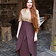 Burgschneider Skirt Tharya, brown - Celtic Webmerchant