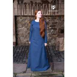 Middeleeuwse jurk Freya (diepblauw) - Celtic Webmerchant