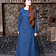 Burgschneider Medieval dress Freya (deep blue) - Celtic Webmerchant