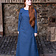 Burgschneider Middeleeuwse jurk Freya (diepblauw) - Celtic Webmerchant