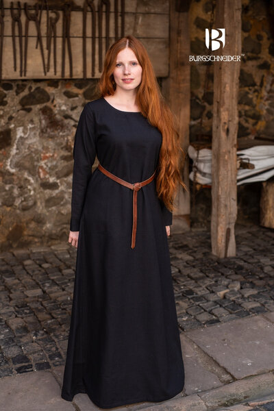 Robe médiévale Freya (noire) - Celtic Webmerchant