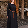 Burgschneider Medeltids klänning Freya (svart) - Celtic Webmerchant