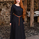 Burgschneider Suknia średniowieczna Freya (czarna) - Celtic Webmerchant