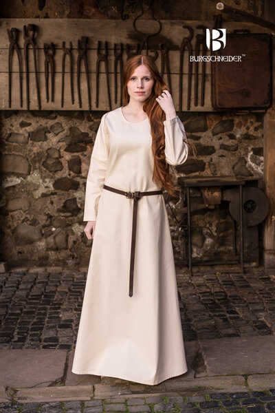 Middelalderkjole Freya, naturlig - Celtic Webmerchant