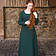 Burgschneider Robe médiévale Freya (vert forêt) - Celtic Webmerchant