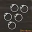 1kg chainmail rings black, round rings, round rivets, 9mm - Celtic Webmerchant