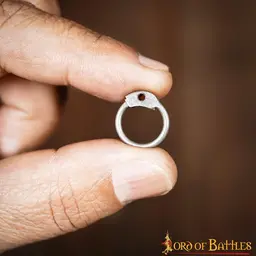 1 kg svarta ringar för ringbrynja, runda ringar, runda nitar, 9 mm - Celtic Webmerchant