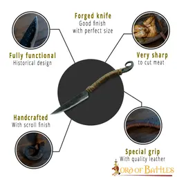 Coltello da cucina storico fatto a mano - Celtic Webmerchant