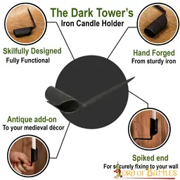 Porte-bougie médiéval en fer - Celtic Webmerchant