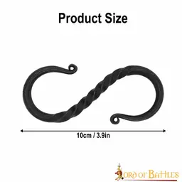 Hand-forged S-hooks set of 5 pieces - Celtic Webmerchant