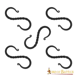 Hand-forged S-hooks set of 5 pieces - Celtic Webmerchant