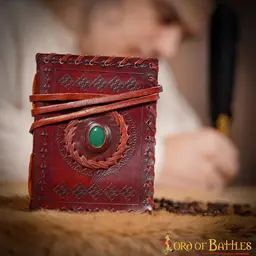 Leather book with stone - Celtic Webmerchant