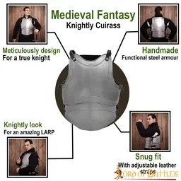 Black cuirass with four plates - Celtic Webmerchant