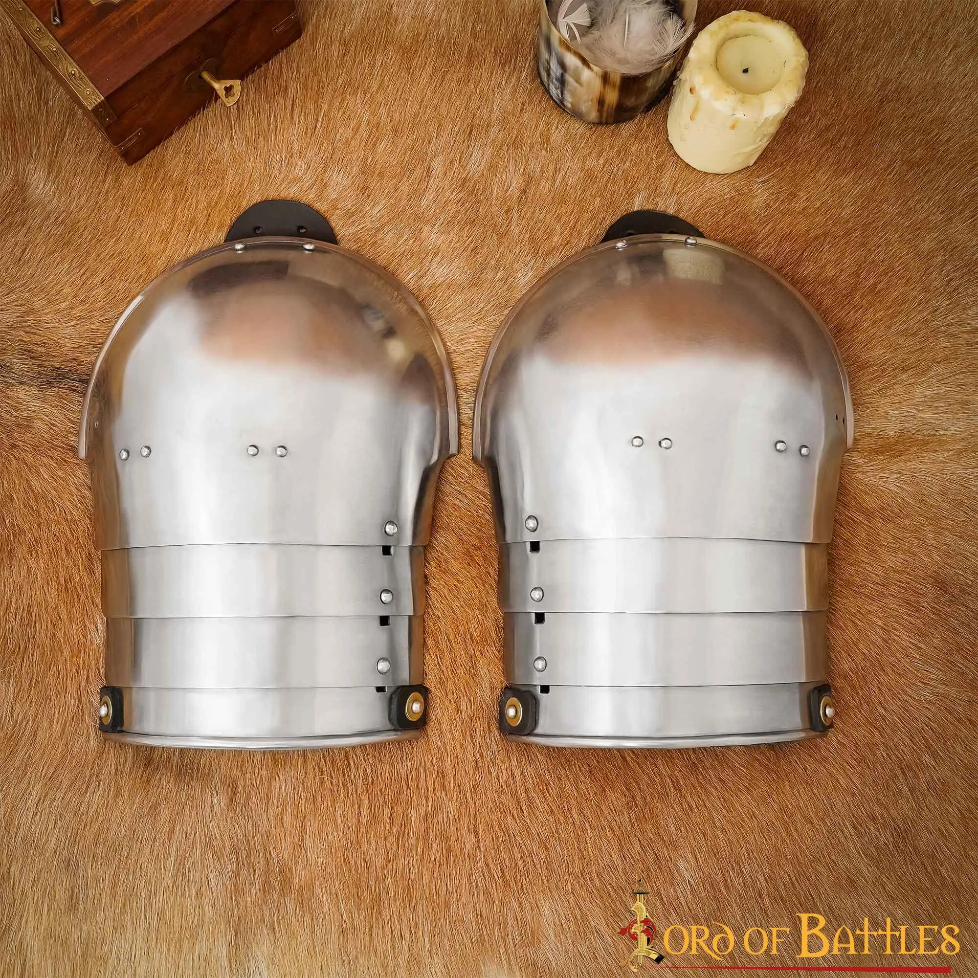 Greek chest and backplates, bell armor, brass Details: - Material