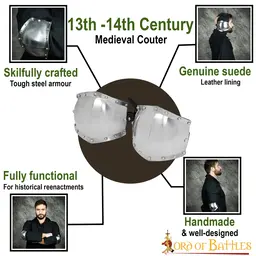 Armure de coude du 13ème-14ème siècle - Celtic Webmerchant