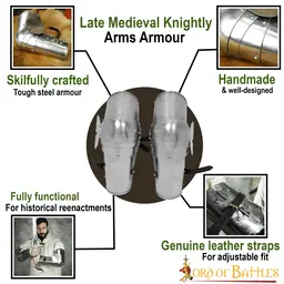 Late medieval arm armor - Celtic Webmerchant