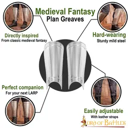 Medieval greaves - Celtic Webmerchant