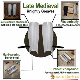 Late medieval greaves - Celtic Webmerchant