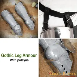 Armure de cuisse gothique, 1,6 mm - Celtic Webmerchant