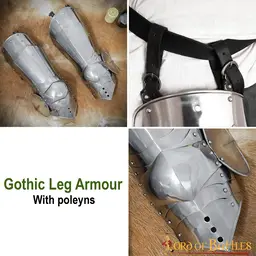 Gothic upper leg armor, 1.6 mm - Celtic Webmerchant
