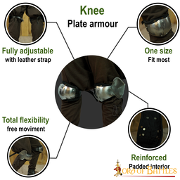 15th century knee cops with roundels - Celtic Webmerchant