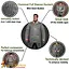 Hauberk med slids, sort, uden nitter 10 mm - Celtic Webmerchant