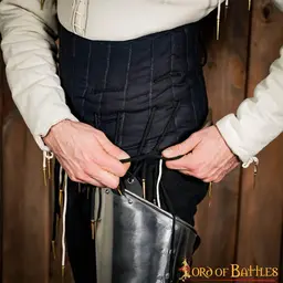 Medieval armor belt, black - Celtic Webmerchant