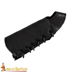 Archer Bracer Lascy Hand, Black - Celtic Webmerchant