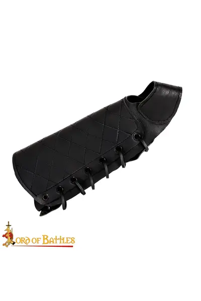 Boogschutter bracer linkerhand, zwart - Celtic Webmerchant