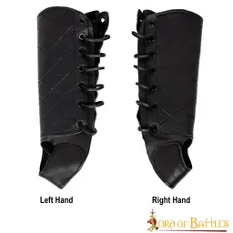 Archer bracer left hand, black - Celtic Webmerchant