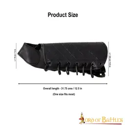 Archer braceer main gauche, noir - Celtic Webmerchant