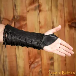 Boogschutter bracer rechterhand, zwart - Celtic Webmerchant