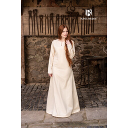 Vestido medieval Elisa, blanco - Celtic Webmerchant