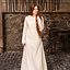 Medieval kjole Elisa, hvid - Celtic Webmerchant
